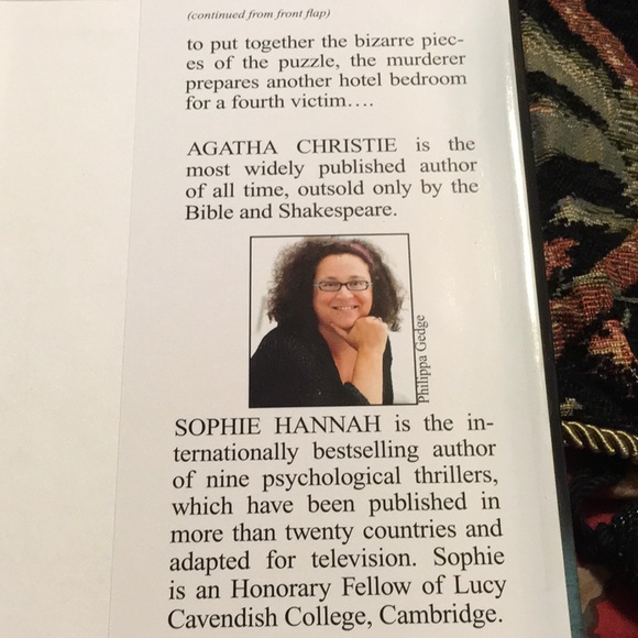 Agatha Christie’s NewHercule PoirotMystery!BySophie Hannah,hardcover,LargePrint - Picture 7 of 7